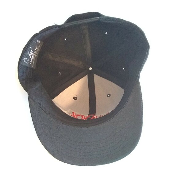 Academy Fits Maxx Vapor Men's Black Snapback Flat Bill Hat - Picture 5 of 6